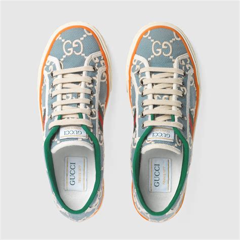 gucci sneakers with tennis rackets|Gucci tennis 1977 price.